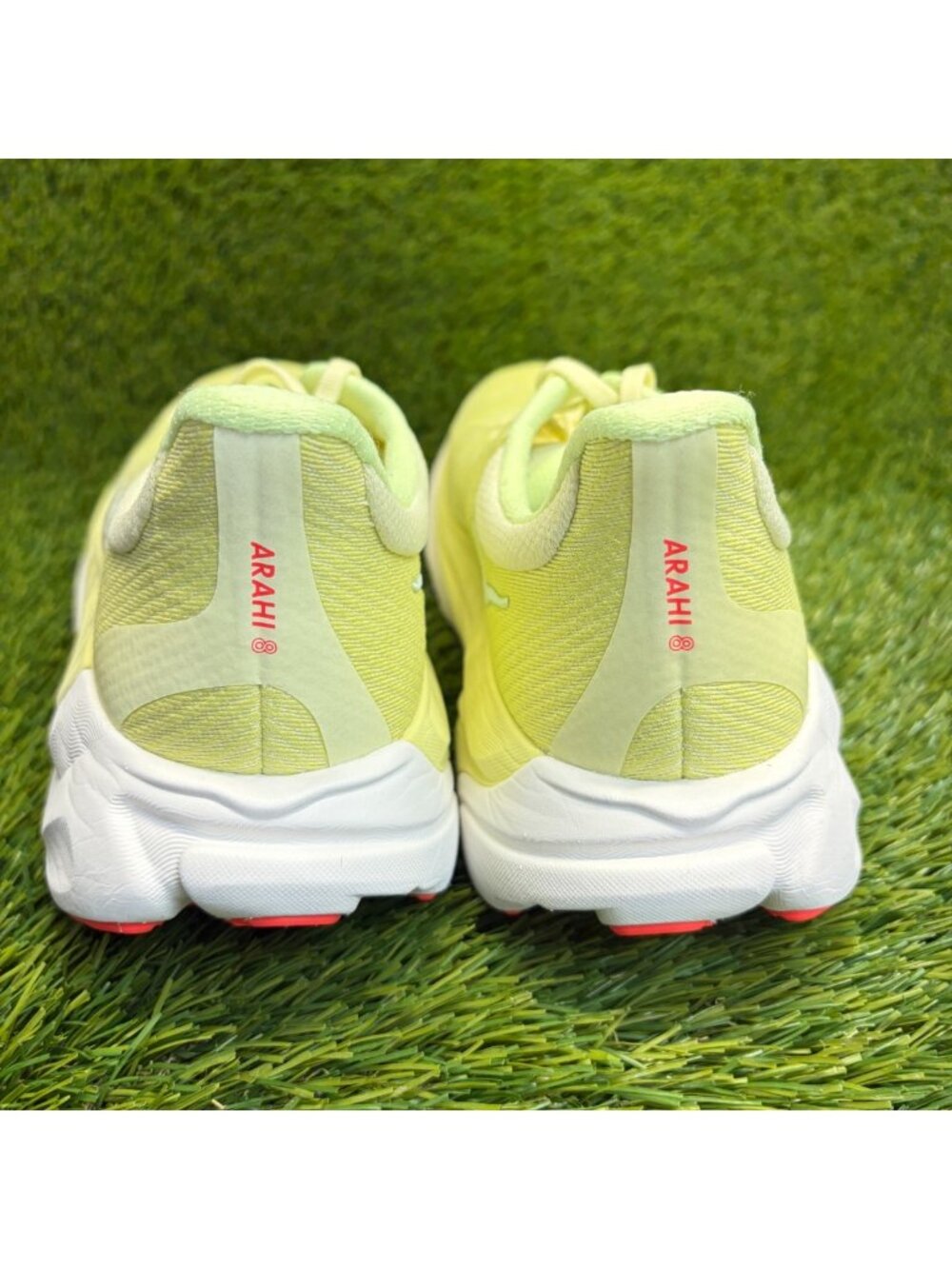 Hoka One One Arahi 8 Womens Size 9 Yellow White Athletic Running Shoes Sneakers - Picture 6 of 10